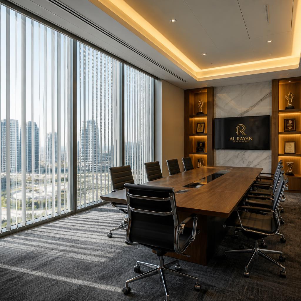Skyliving Shades installation — Corporate Office, Sharjah