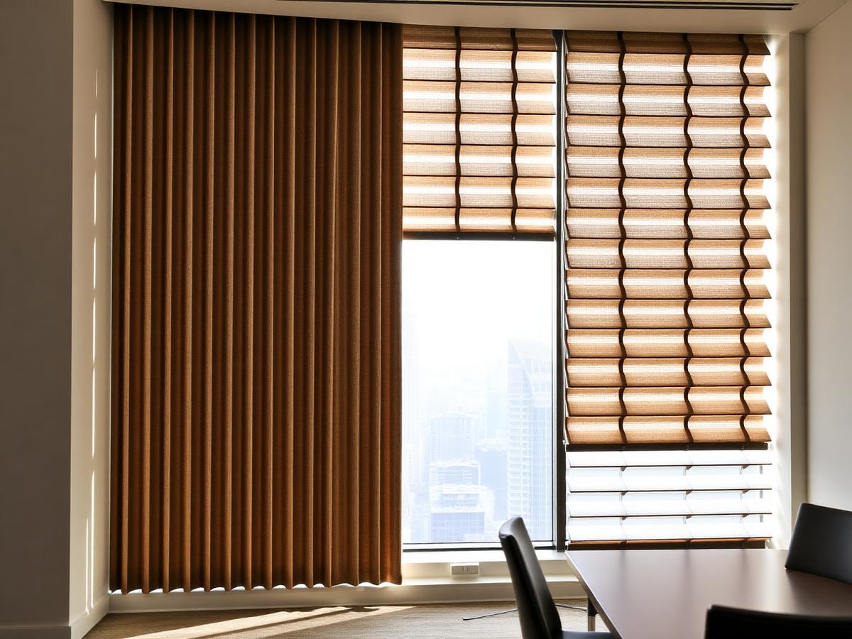 Vertical Blinds by Skyliving Shades in a UAE interior