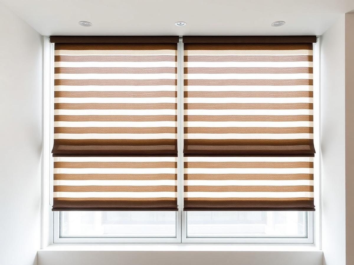 Zebra Blinds by Skyliving Shades in a UAE interior