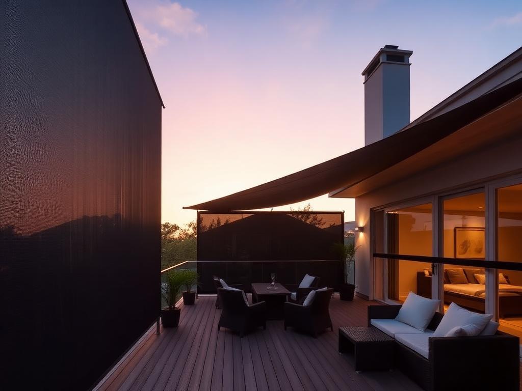 Zip Screens by Skyliving Shades in a UAE interior